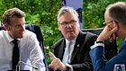 France’s President Emmanuel Macron, Britain’s Prime Minister Keir Starmer and Germany’s Chancellor Friedrich Merz hold private talks in May.