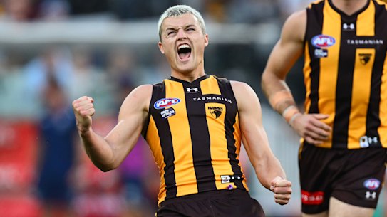 Jack Ginnivan was among Hawthorn’s bets on Easter Monday.
