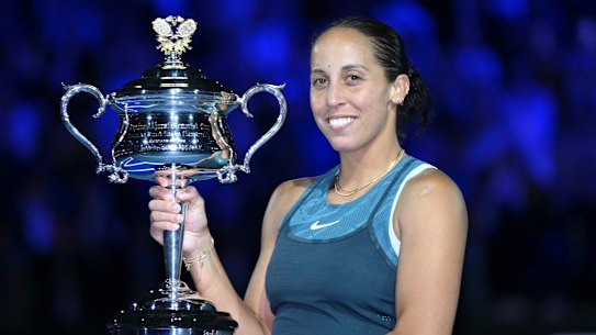 American Madison Keys is a first-time major winner.