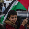 Hundreds of Sunni Muslims gather in celebration, marking the fall of Bashar al-Assad’s long and brutal reign in Syria.