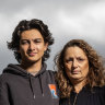 Debra Azzopardi and her son Blake, 21, who has life-threatening food anaphylaxis.