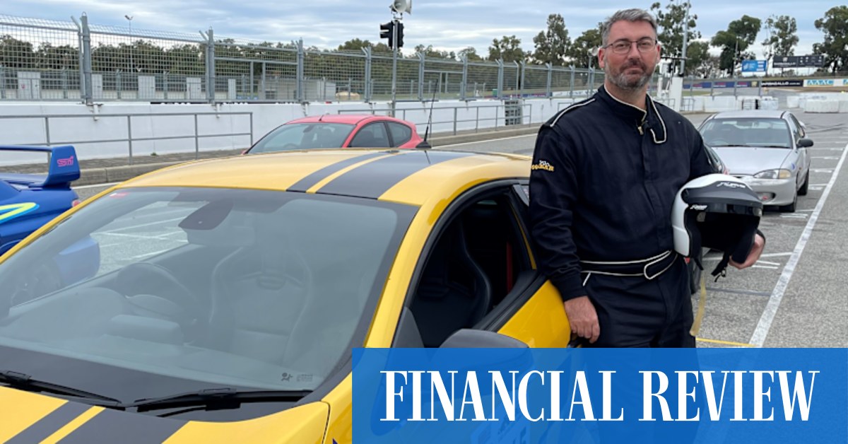 Swoop chief revenue officer Sean Clarke drives at 200km/h in Perth motor-racing to 'win more trophies than my wife', he tells our Time Out Q&A - Vimarsana News