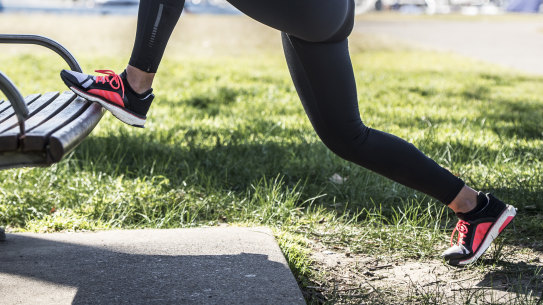 A persona trainer in action.