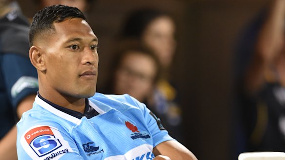 Sidelined: Folau's comments need a response from the Waratahs and Rugby Australia must deliver a strong one. 