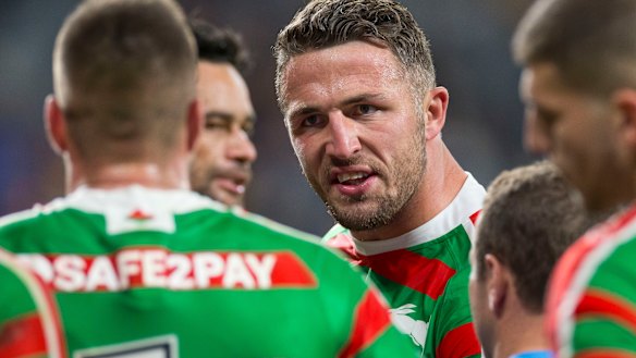 No love lost: Sam Burgess fired back at former Souths coach Siebold.