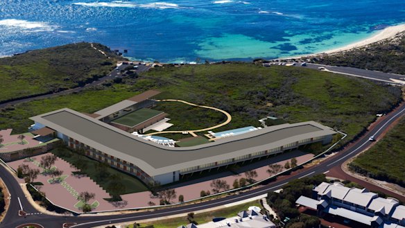 An artist's impression of Westin Margaret River Resort Hotel, which has been designed by the Christou Design Group.