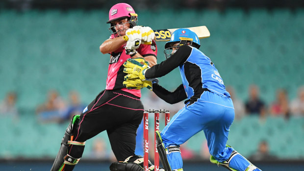 Drawn-out campaign: There was a disappointing crowd for the Sydney Sixers' match with Adelaide Strikers this week.