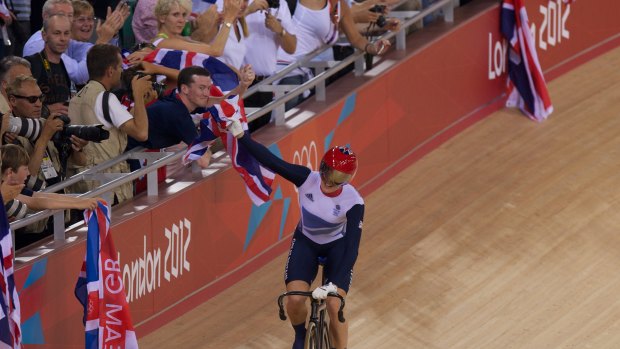 Swansong: Pendleton retired after the London Olympics in 2012, where she won gold in the women's keirin.
