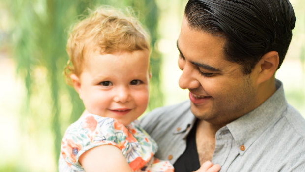 Marc Fennell and his daughter Sophie.