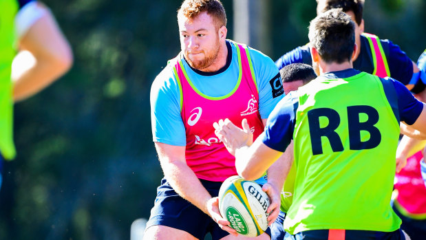 Waratahs front-rower Harry Johnson-Holmes is poised to make his Wallabies debut.