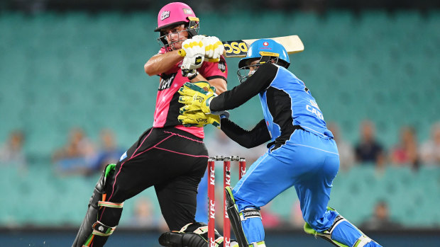Drawn-out campaign: There was a disappointing crowd for the Sydney Sixers' match with Adelaide Strikers this week.