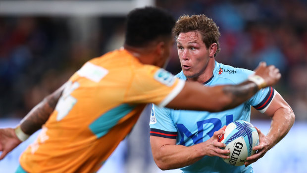 Michael Hooper scored a try in his final game in Sydney, but it meant little as the Waratahs slumped to a humiliating defeat.