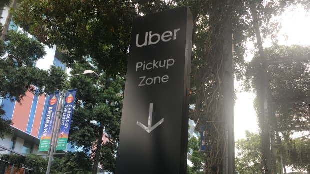 Ten new Uber pick up/drop off zone have been installed at South Bank. 