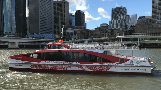 The new-look Quandamooka Country whale watching ferry which begins tours to Moreton Bay on July 6.