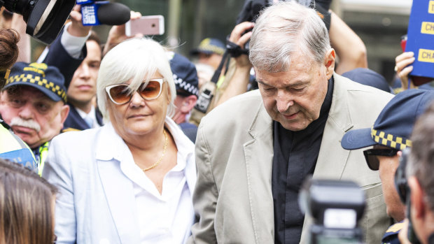 Former Eyewitness News anchorwoman Katrina Lee has been a constant by Cardinal George Pell's side throughout his trial and subsequent conviction on child sex abuse charges.