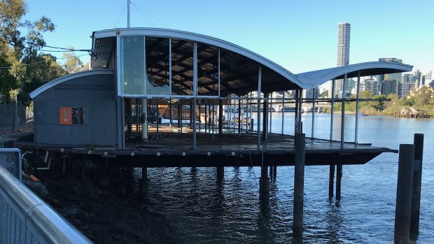 What remains of Brisbane's Drift Restaurant in 2019.