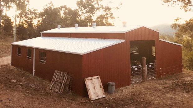Farm Animal Rescue's new adoption barn with quarantine and rehabilitation facilities.