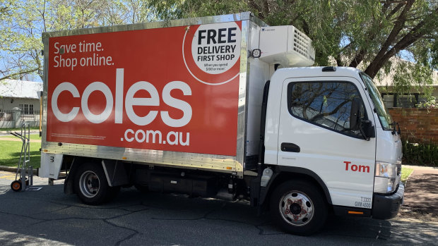 Coles delivery truck 'Tom'. 