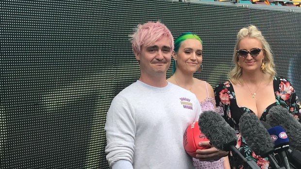 Sheppard's George, Amy and Emma at the Gabba.