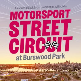 Premier Roger Cook highlighted the street circuit on his Facebook page in January.