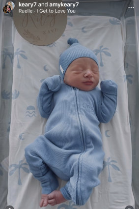Luke Keary’s new baby son, Riley.