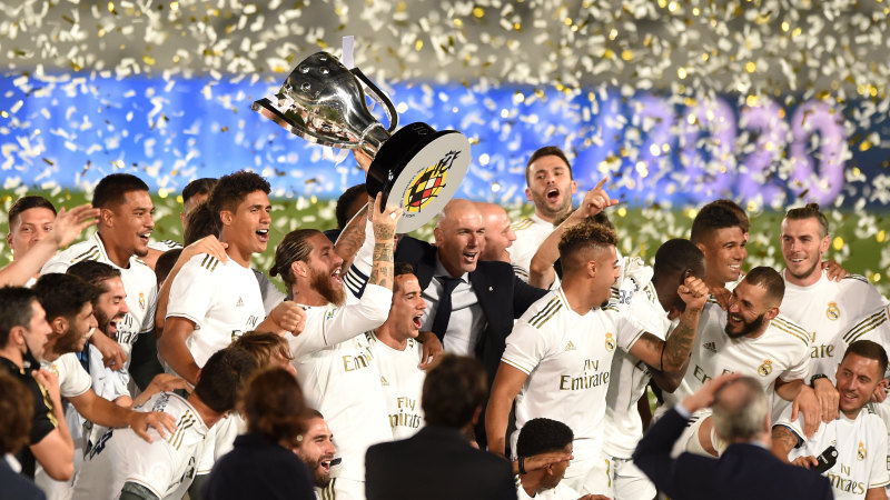 La Liga Real Madrid Claim La Liga Title Zinedane Zidane Ranks Victory Above Champions League Glory