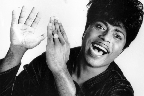 Little Richard in 1966.  The self-proclaimed “architect of rock ‘n’ roll” whose piercing wail, pounding piano and towering pompadour irrevocably altered popular music while introducing black R&B to white America, has died. 