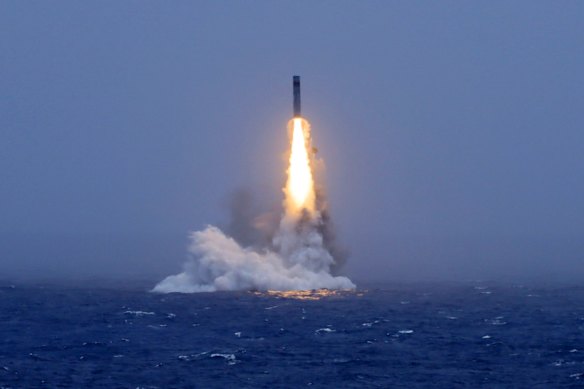 Yesterday’s launch by China of a nuclear-capable missile.