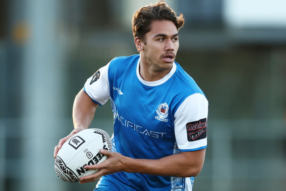 Chanel Harris-Tavita training with Samoa at New Era Stadium in Cabramatta this week.