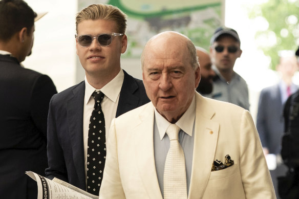 Jake Thrupp alongside Alan Jones.