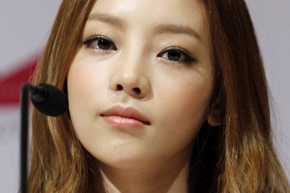 South Korean popstar Goo Hara.