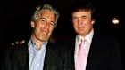 Jeffrey Epstein and Donald Trump in Palm Beach, Florida in 1997.