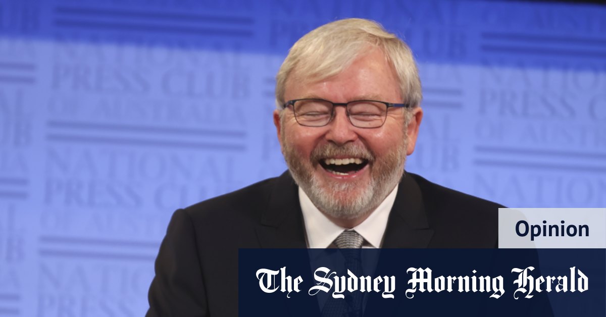 Kevin Rudd jest tutaj, aby pomóc Australii z COVID