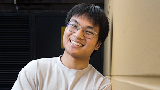 North Sydney Boys’ Jordan Ho, who achieved a 99.95 ATAR. 