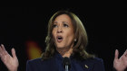 Vice President Kamala Harris speaks during the Democrat National Convention in Chicago this week. 