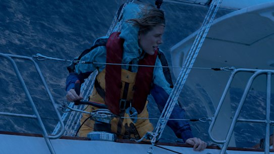 Teagan Croft as Jessica Watson in True Spirit, which features superb scenes at sea.