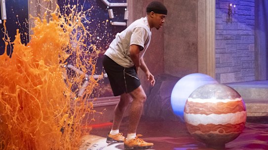 The antics of Netflix's The Floor is Lava.