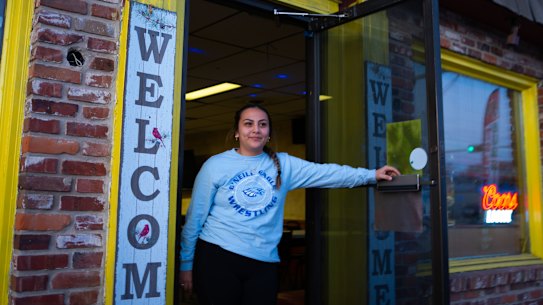 Anais Flores at La Costeñita, her family’s Mexican restaurant in O’Neill.