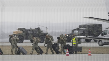 US President Joe Biden ordered army troops of the 82nd Airborne Division into eastern Europe as Vladimir Putin amassed troops on the Ukraine border. 
