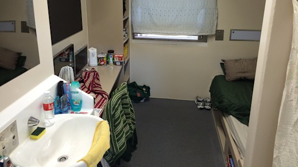 A cell at Hopkins Correctional Facility.