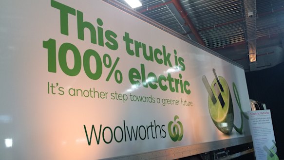 Woolworths and logistics firms are trialling electric trucks in order to slash fuel costs.