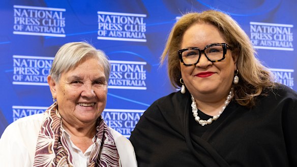 Pat Anderson and Professor Megan Davis Anderson and Davis are two of the architects of the 2017 Uluru Statement from the Heart.