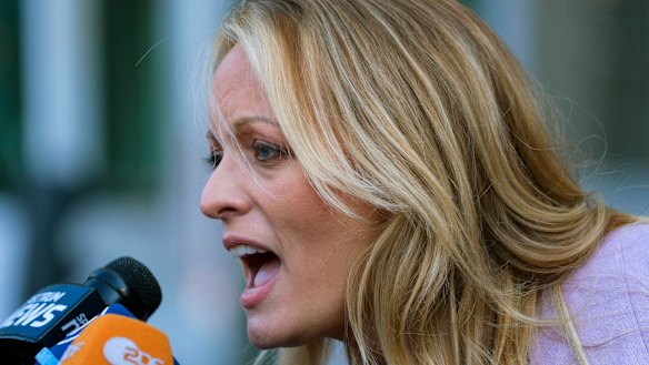 Adult film actress Stormy Daniels