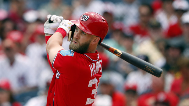 Not enough: Washington star Bryce Harper turned down the richest contract ever offered in US sport.