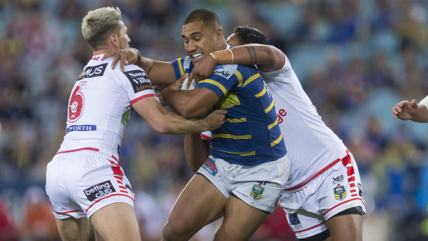 Grateful: Peni Terepo has thanked Parramatta for sticking by him despite off-field dramas.