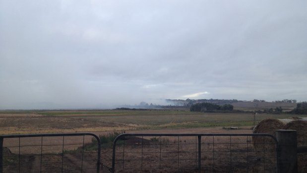 Smoke from burning peat in south-west Victoria