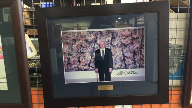 The signed photograph of Gough and Blue Poles.