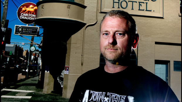 Bendigo Hotel owner Guy Palermo says live music venues such as his slip through the cracks in terms of government help.