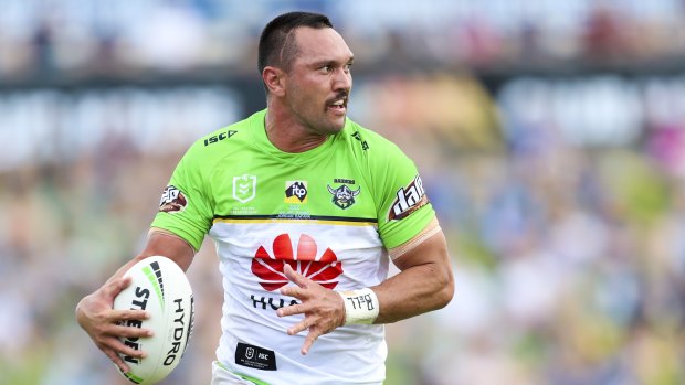 Jordan Rapana celebrated his 100th NRL game in style - with a mo and a double.