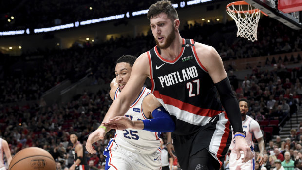 The Portland Trail Blazers were too strong for the 76ers.
